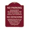 Signmission No Parking Management Not Responsible for Theft or Damage to Vehicle or Contents, BU-1824-23709 A-DES-BU-1824-23709 - alternate 1